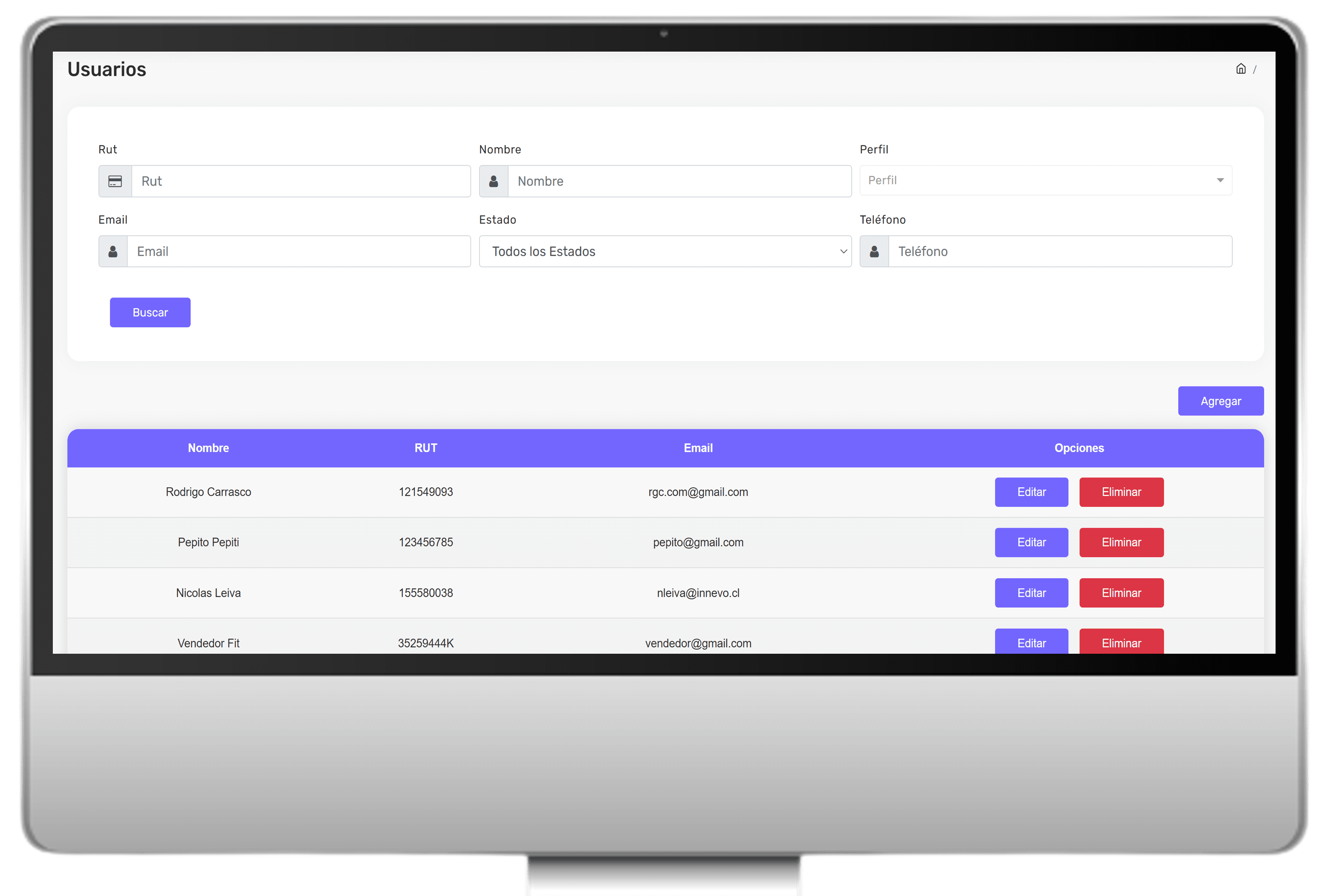 Backoffice Referidos